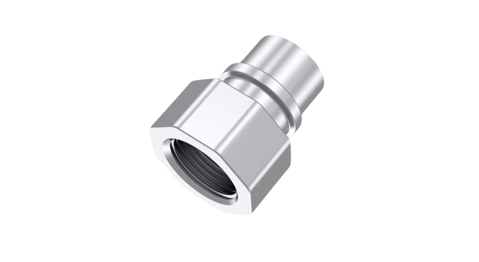 Conector fêmea de aço inoxidável