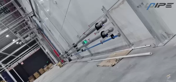 Instalação de tubulação de liga de alumínio Instalação de tubulação de liga de alumínio