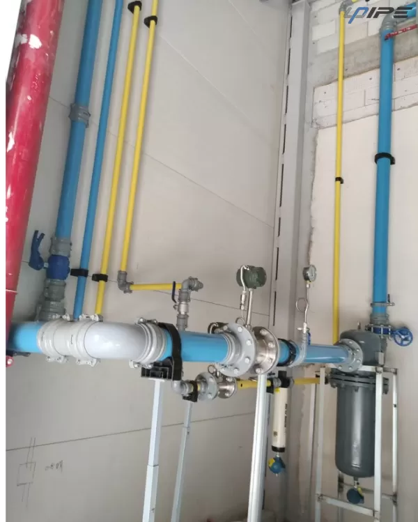 Instalação de tubulação de liga de alumínio Instalação de tubulação de liga de alumínio