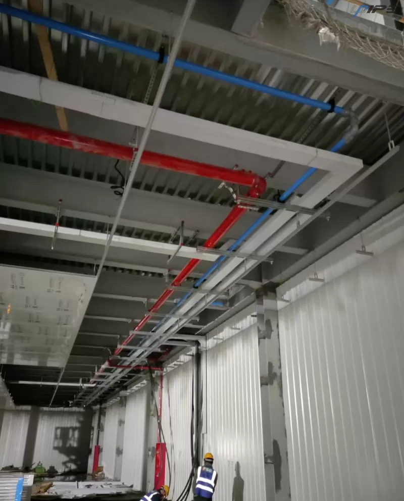 Instalação de tubulação de compressor de ar Instalação de tubulação de compressor de ar