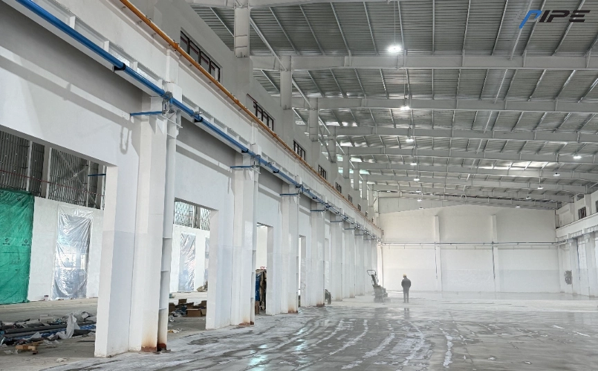 Projeto de tubula&ccedil;&atilde;o de ar comprimido para evitar vazamentos de ar antes da instala&ccedil;&atilde;o